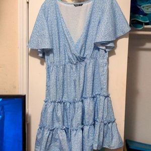 Baby blue dress